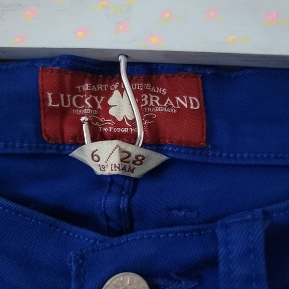 Lucky Brand Charlie Skinny Electric Blue Jeans - Picture 8 of 15